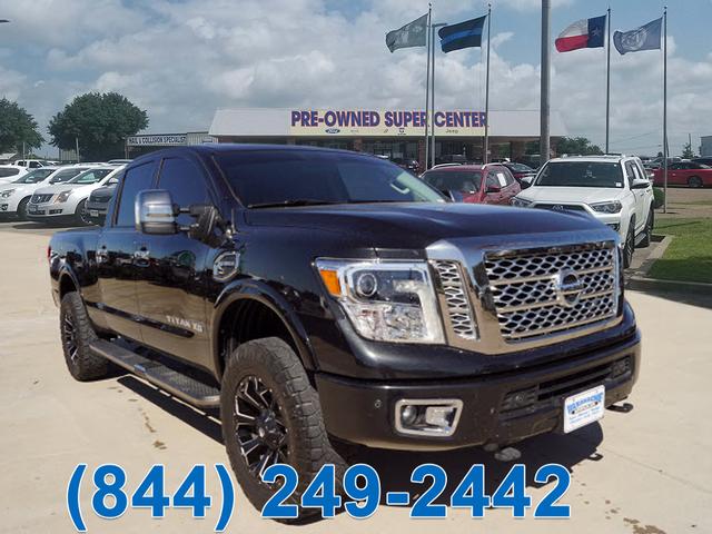 New chrome plated Nissan Titan pick up truck license plate frame front rear